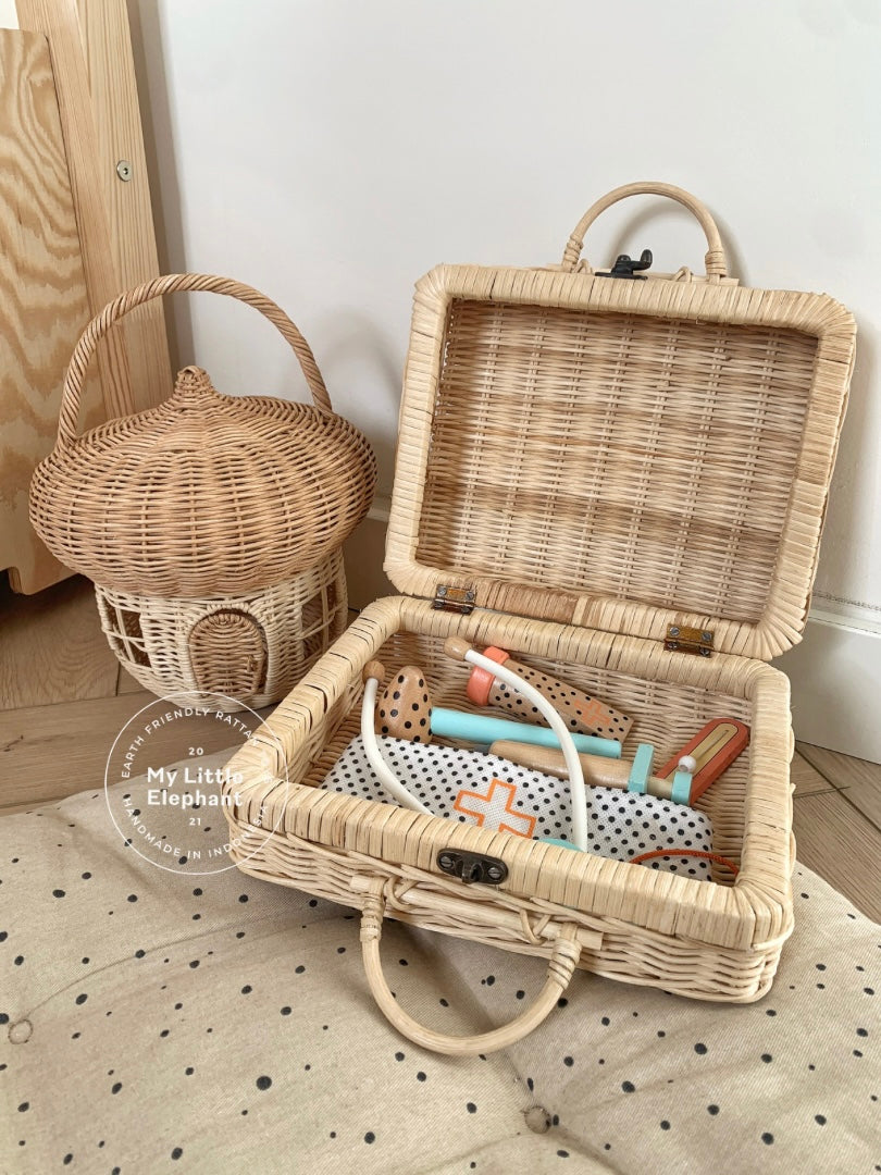 Handmade rattan My mini suitcase My Little Elephant